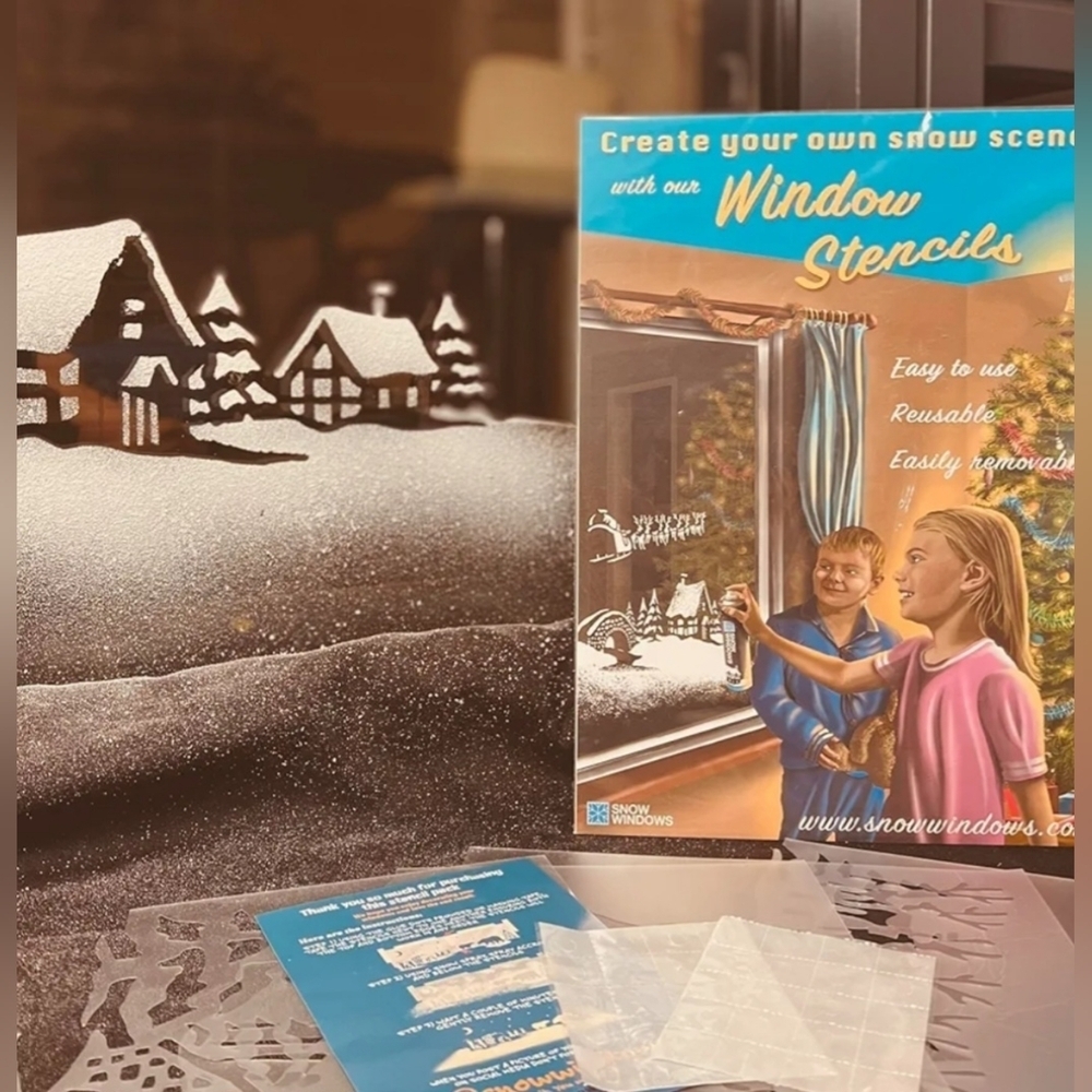 NWT Snow Windows Stencil Kit - Picture 9 of 9